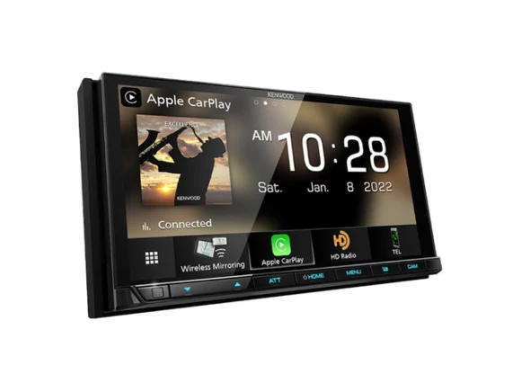Car stereo receiver with 6.8-inch touchscreen — Car Infotainment System, KENWOOD