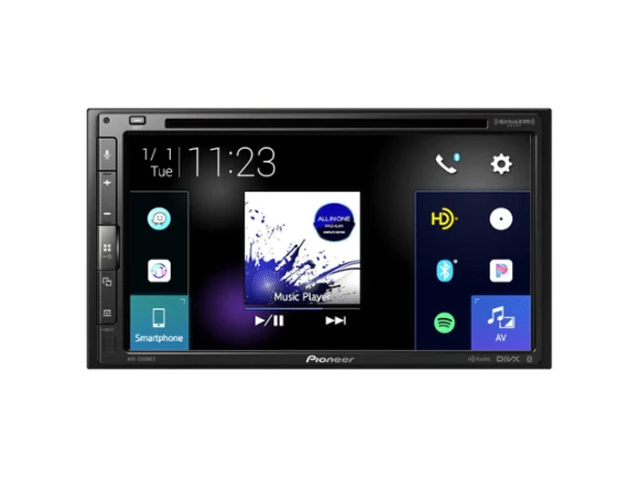 Double-DIN Multimedia CD/DVD Receiver — Car Infotainment System, Pioneer