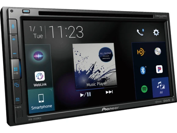 Double-DIN Multimedia CD/DVD Receiver — Car Infotainment System, Pioneer