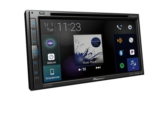 Double-DIN Multimedia CD/DVD Receiver — Car Infotainment System, Pioneer