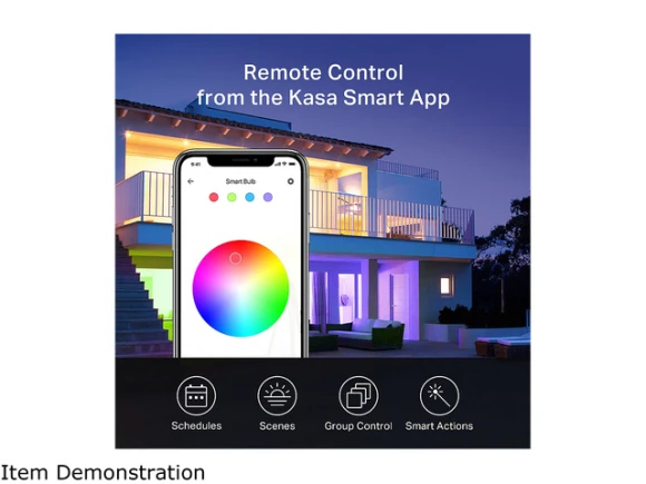 Kasa Smart Bulb A19, Full Color, 2-Pack — Smart Light Bulb, TP-Link