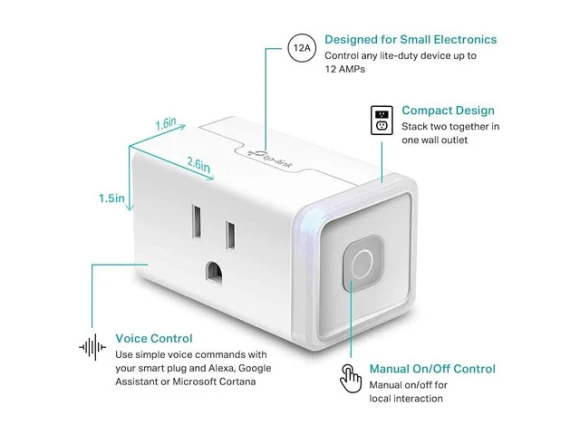 Kasa Smart WiFi Plug Lite Wi-Fi Plug-In Module — Smart Plug, TP-Link