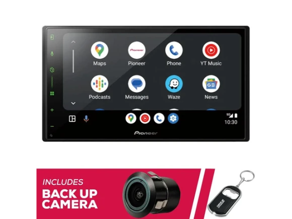 Multimedia Receiver with Backup Bullet Camera — Car Infotainment System, Pioneer