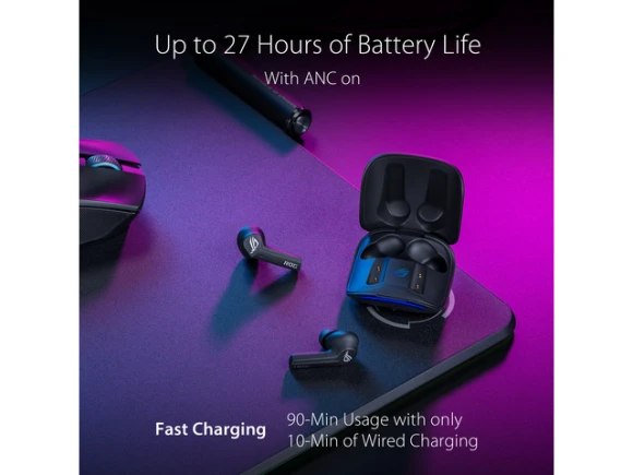 ROG Cetra True Wireless Gaming Headphones — Wireless Earbuds, Asus