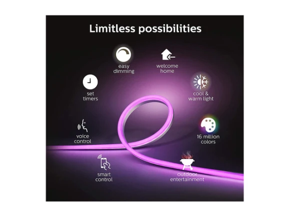 White & Color Ambiance Outdoor LightStrip — LED Strip Lights, Philips Hue