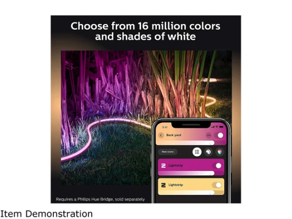 White & Color Ambiance Outdoor LightStrip — LED Strip Lights, Philips Hue