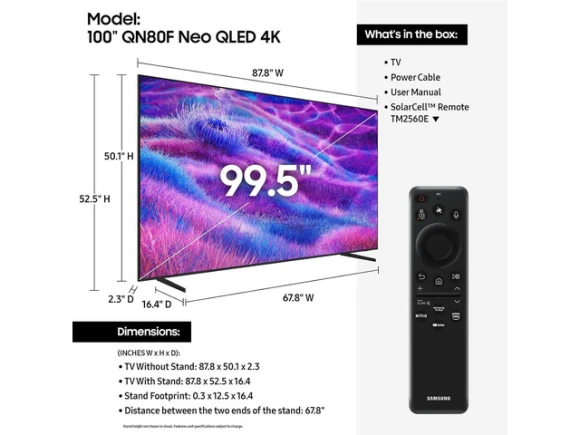 100-inch Class 4K Neo QLED Smart TV — Smart TV, Samsung
