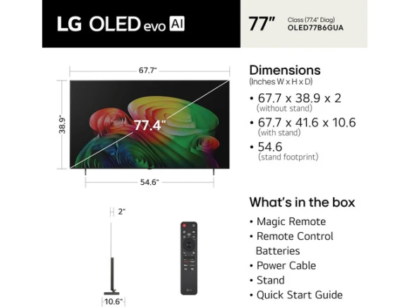 77-inch 4K OLED Smart TV — Smart TV, LG Electronics