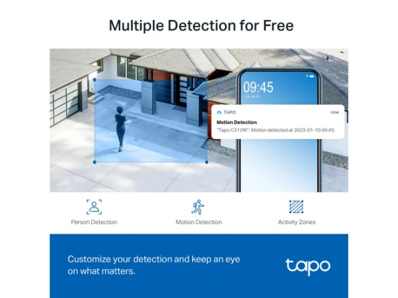 Outdoor Pan/Tilt Security Wi-Fi Camera — Security Camera, TP-Link