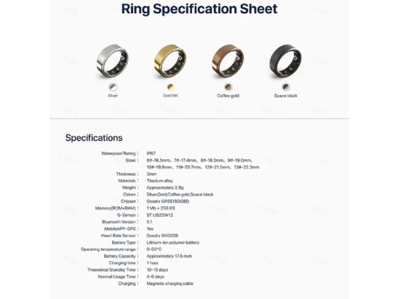 Smart Ring Fitness Health Tracker — Smart Ring, allentian