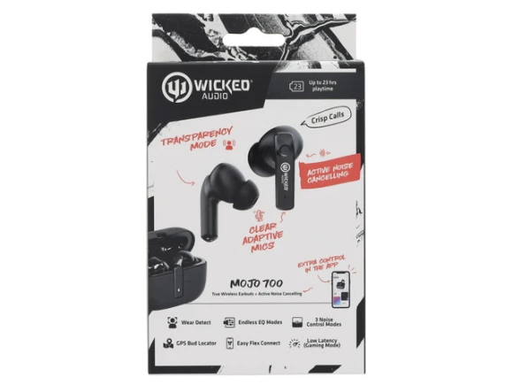True Wireless Bluetooth Earbuds, Black — Wireless Earbuds, Wicked Audio