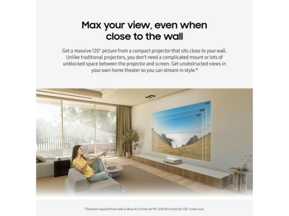 Ultra Short Throw Laser Projector — Smart Projector, Samsung