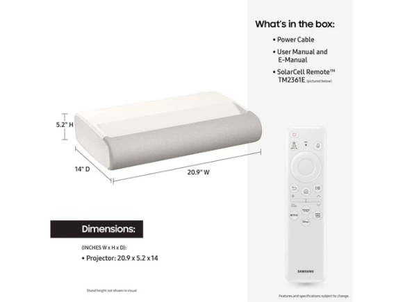 Ultra Short Throw Laser Projector — Smart Projector, Samsung