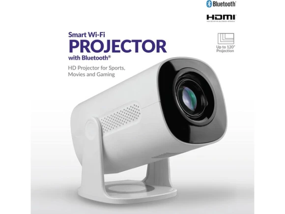 720p Wi-Fi and Bluetooth Projector — Smart Projector, Supersonic