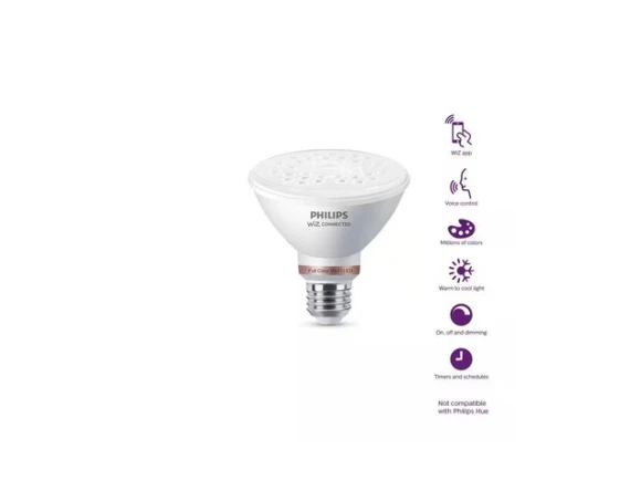 Color-Changing PAR30S LED Light Bulb — Smart Light Bulb, Philips