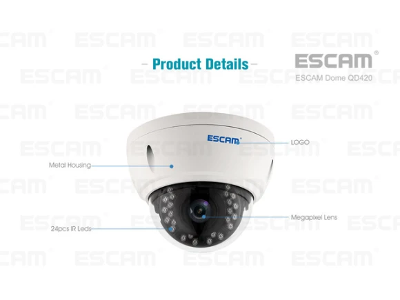Dome IP Camera — Security Camera, ESCAM