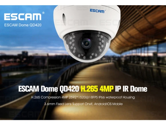 Dome IP Camera — Security Camera, ESCAM