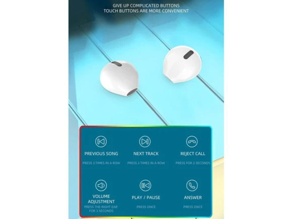 TWS Wireless Bluetooth Earphones — Wireless Earbuds, allentian