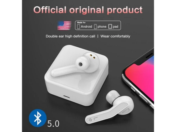 Wireless Bluetooth Earphones, TWS, Black — Wireless Earbuds, allentian