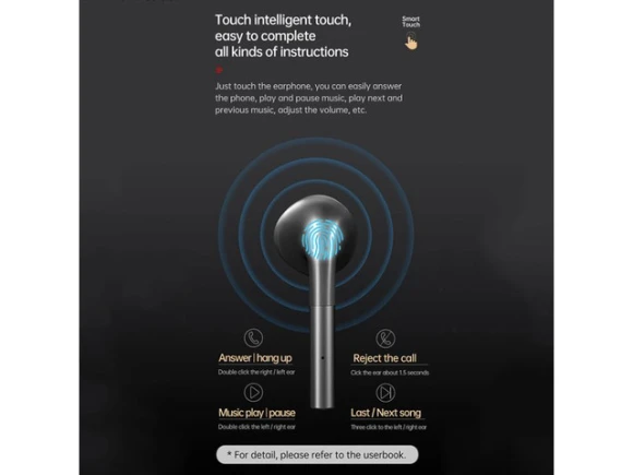 Bluetooth Earphone — Wireless Earbuds, Fineblue