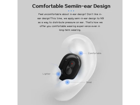 True Wireless Stereo Earphones, White — Wireless Earbuds, allentian