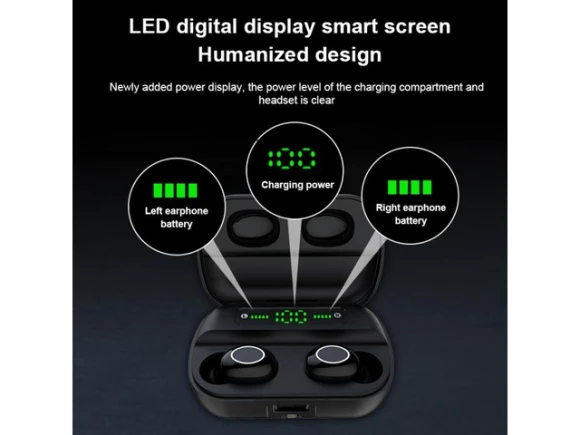 TWS Bluetooth Earphones — Wireless Earbuds, allentian