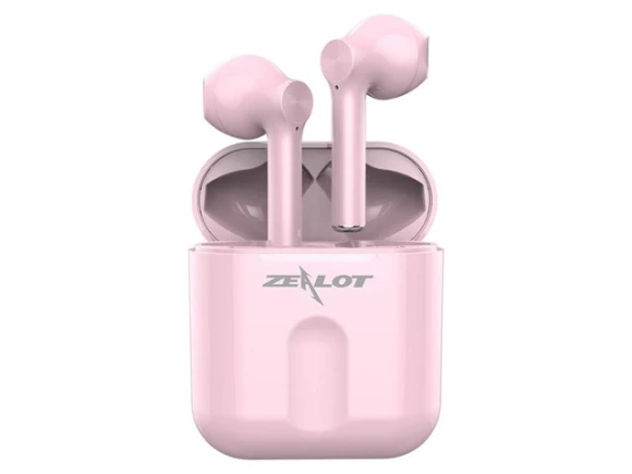 Wireless Bluetooth Earphones T2, Pink — Wireless Earbuds, ZEALOT