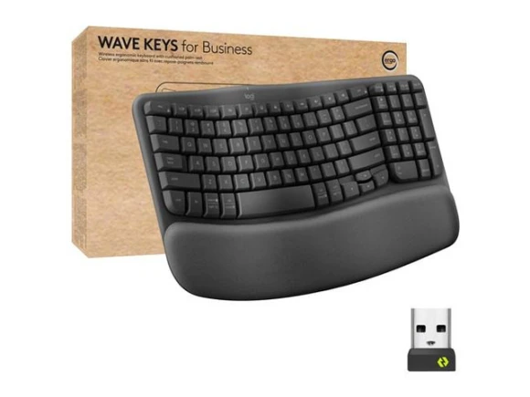 Ergonomic Wireless Keyboard — Bluetooth Keyboard, Logitech