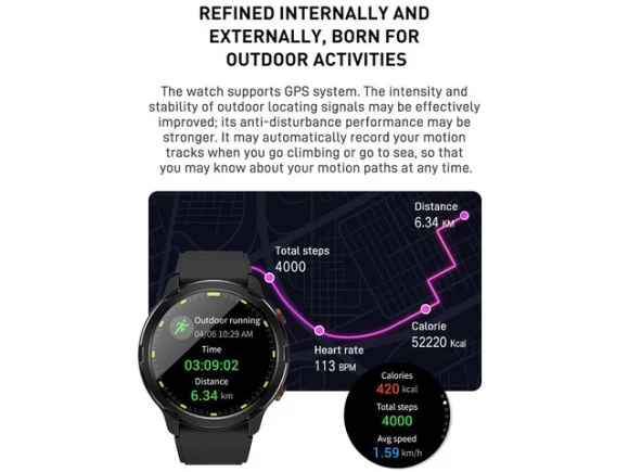 GPS Smartwatch — Fitness Tracker, allentian