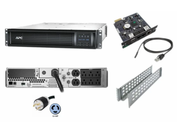 Rack-Mount 2U Uninterruptible Power Supply — UPS Battery Backup, APC