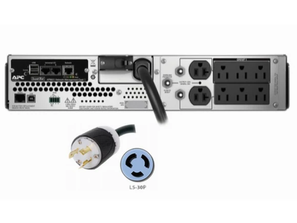 Rack-Mount 2U Uninterruptible Power Supply — UPS Battery Backup, APC
