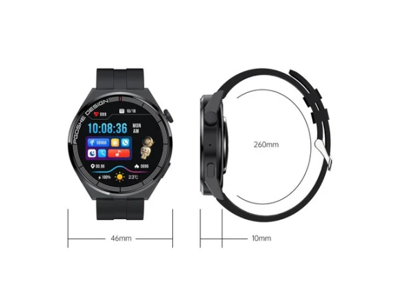 Smart Watch PG3 Pro, Black Silver — Smart Watch, allentian