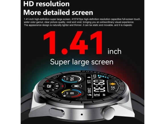 Smart Watch PG3 Pro, Black Silver — Smart Watch, allentian