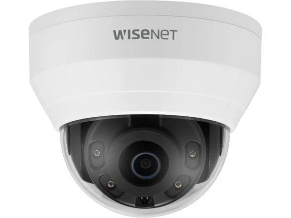 White 5 MP Dome Network Camera — Security Camera, Hanwha Techwin