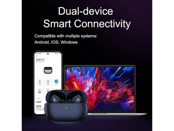 Wireless Bluetooth Earphones, White — Wireless Earbuds, Redmi