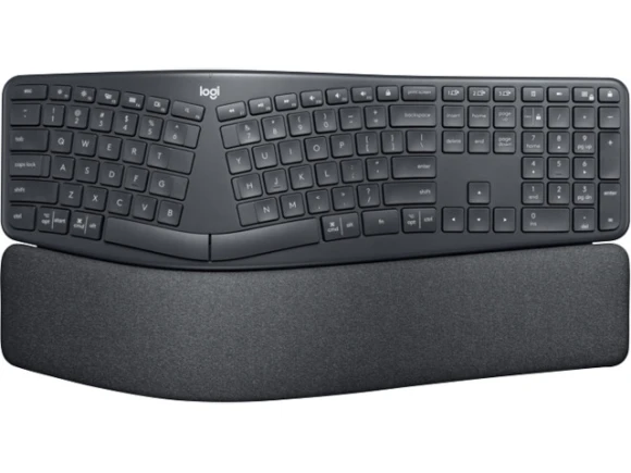 Wireless Ergonomic Keyboard, Black — Bluetooth Keyboard, Logitech
