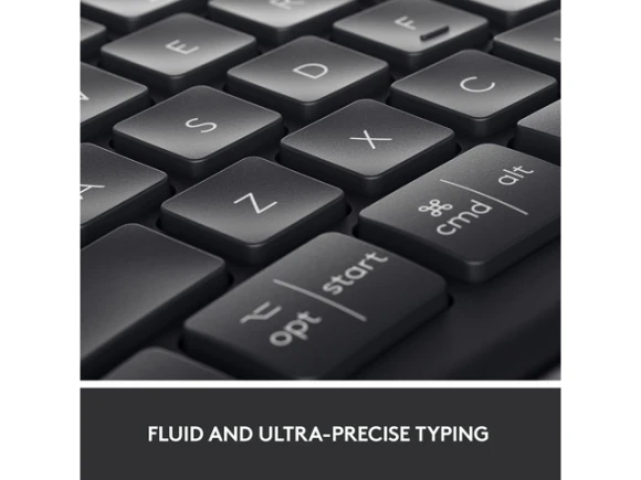 Wireless Ergonomic Keyboard, Black — Bluetooth Keyboard, Logitech