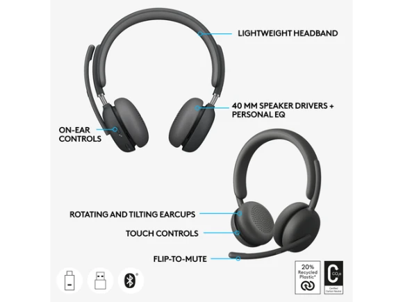 Wireless Headset — Wireless Earbuds, Logitech