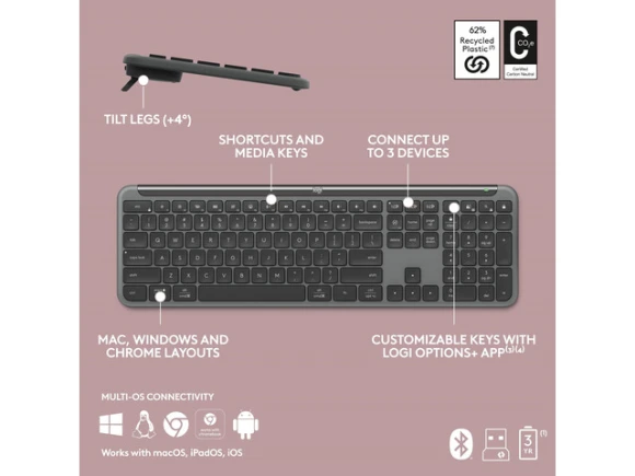Wireless Keyboard — Bluetooth Keyboard, Logitech