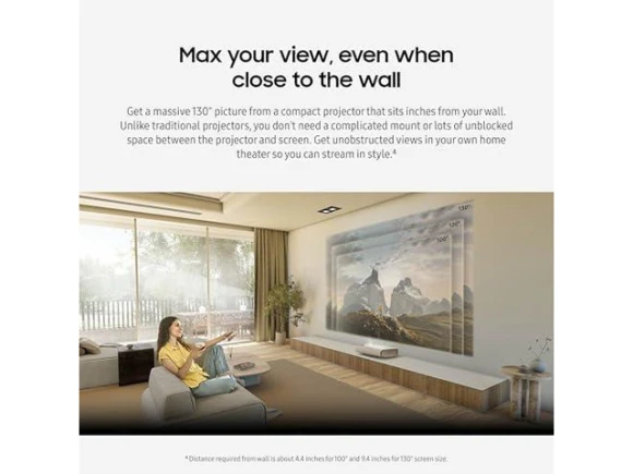 130-inch Class Ultra-Short-Throw Projector — Smart Projector, Samsung