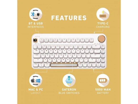 IZO Wireless Bluetooth Keyboard — Bluetooth Keyboard, AZIO