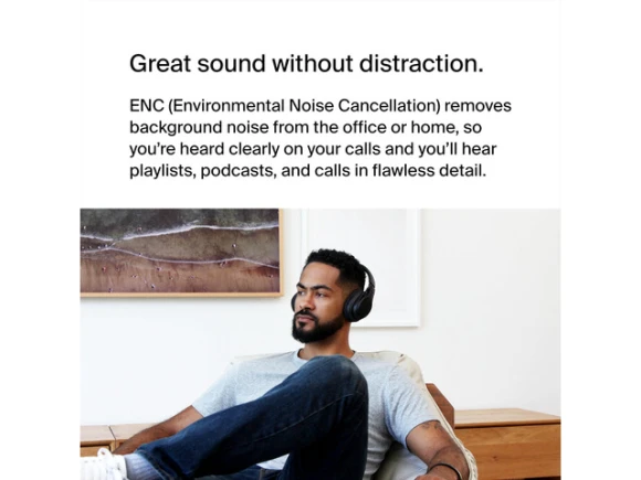 SoundForm Adapt Wireless Over-Ear Headset — Wireless Earbuds, Belkin