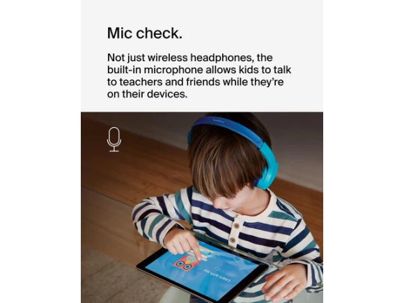 SoundForm Mini On-Ear Headphones for Kids — Wireless Earbuds, Belkin