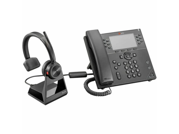 Wireless DECT Headset System for Desk Phones — Wireless Earbuds, HP