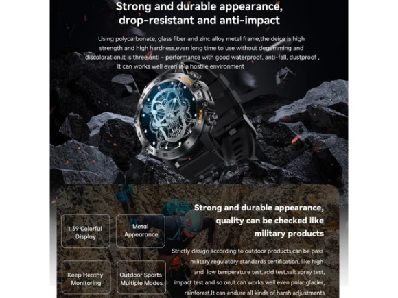Black Smart Watch K52 — Smart Watch, eForChina