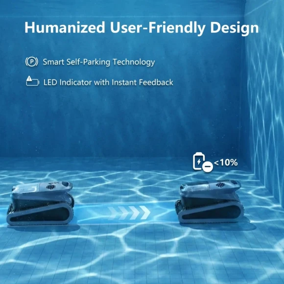 Cordless Robotic Pool Cleaner — Robotic Pool Cleaner, Seauto
