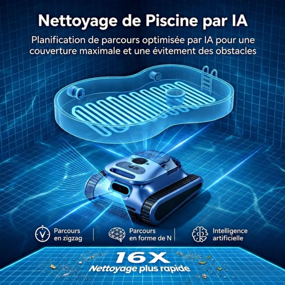 Cordless Robotic Pool Cleaner — Robotic Pool Cleaner, Seauto