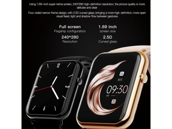 Q19 Pro Smartwatch, Silver — Smart Watch