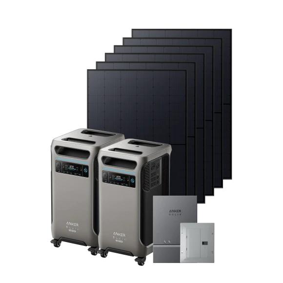 Solar power equipment bundle — Portable Power Station, Anker SOLIX