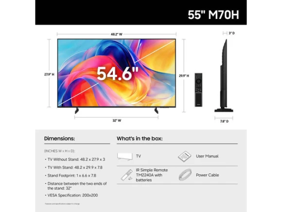 55-inch Mini LED 4K UHD Smart TV — Smart TV, Samsung